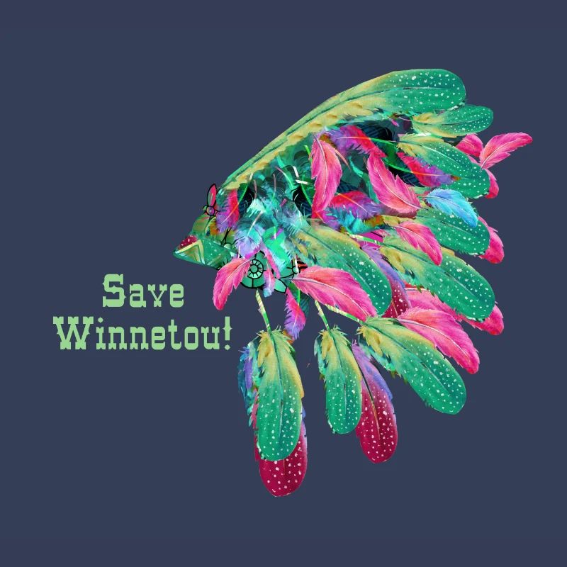save winnetou,winnetou,indianer,Federn,Häuptling