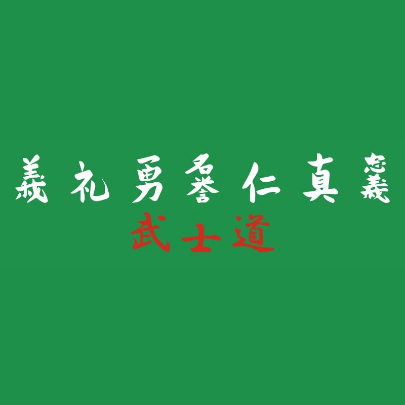 7 Tugenden eines Samurai MMA Samurai Geschenk