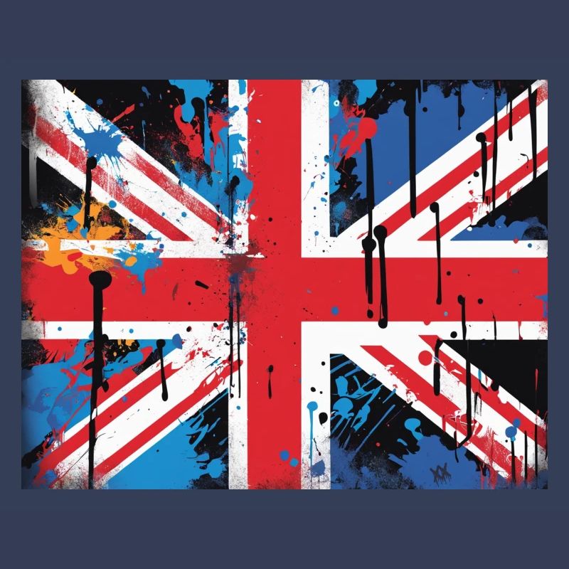 British Flag Graffiti Art