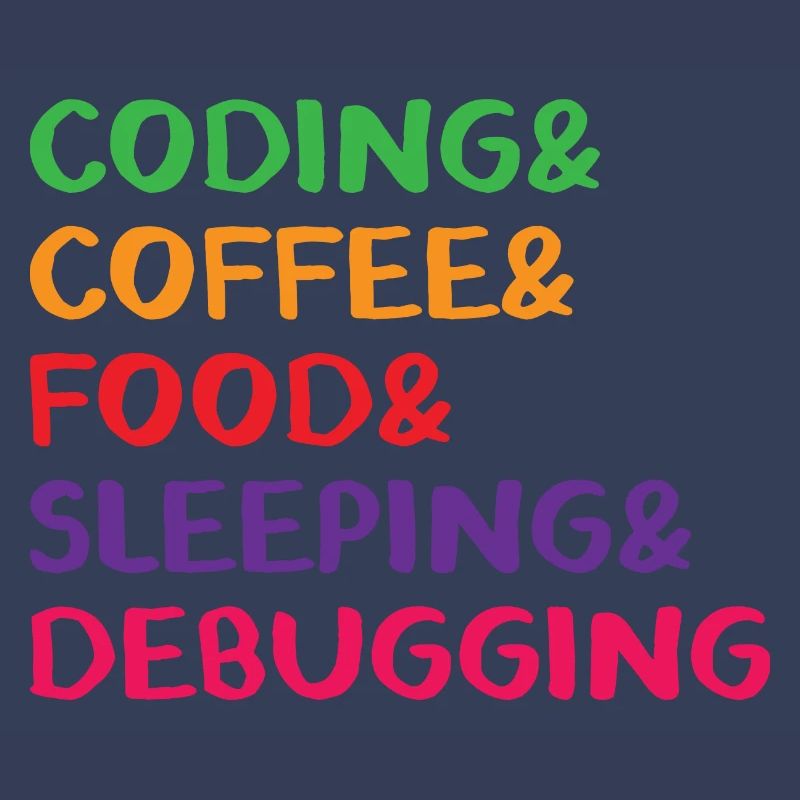 Coding Coffee Food Sleeping Debbuging Programmer C