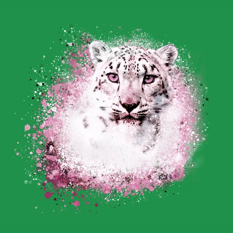 snow leopard,cat,leopard,white,wildcat