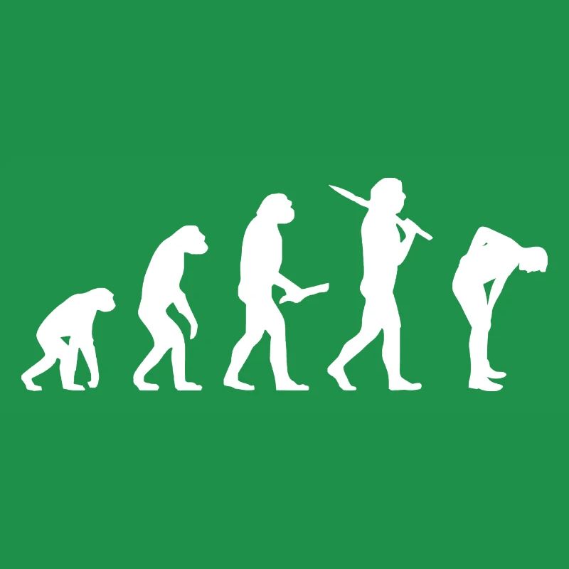 Evolution Back Pain Fun Funny IT Home Office