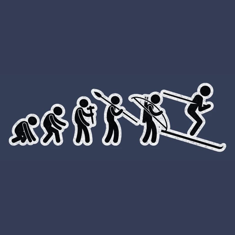 Evolution Ski Black Grunge
