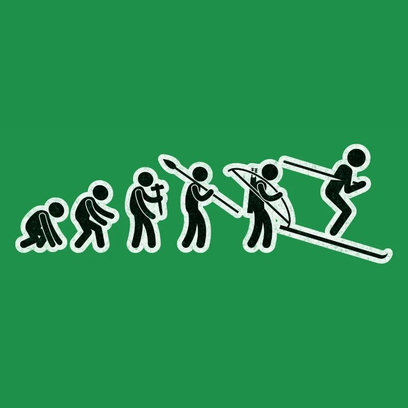 Evolution Ski Black Grunge