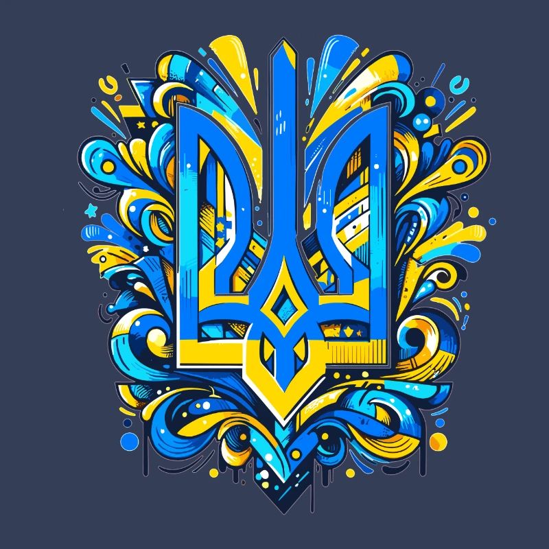 Fancy Beautiful Blue Yellow Splash Pattern