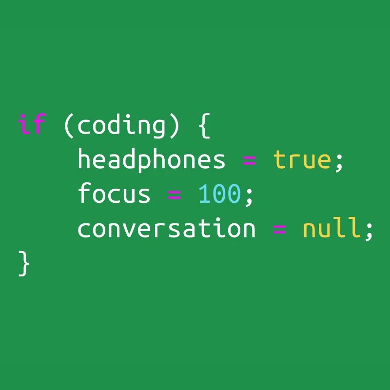 Funny gift for Programmer Headphones while Coding