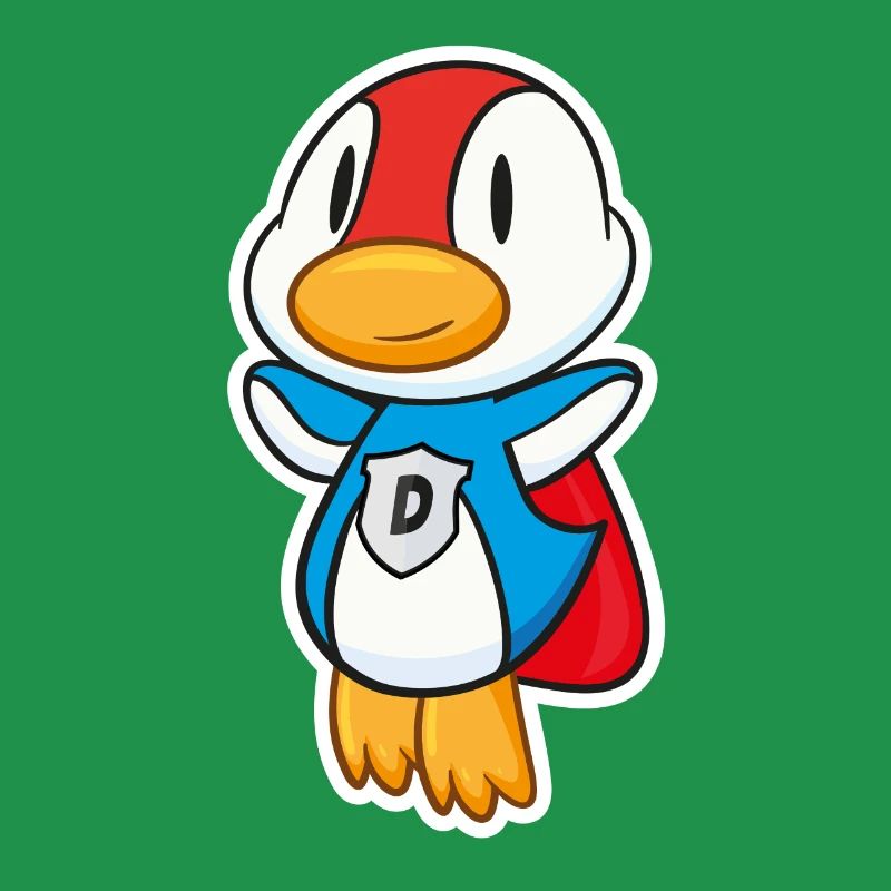 Flying Super duck has super powers