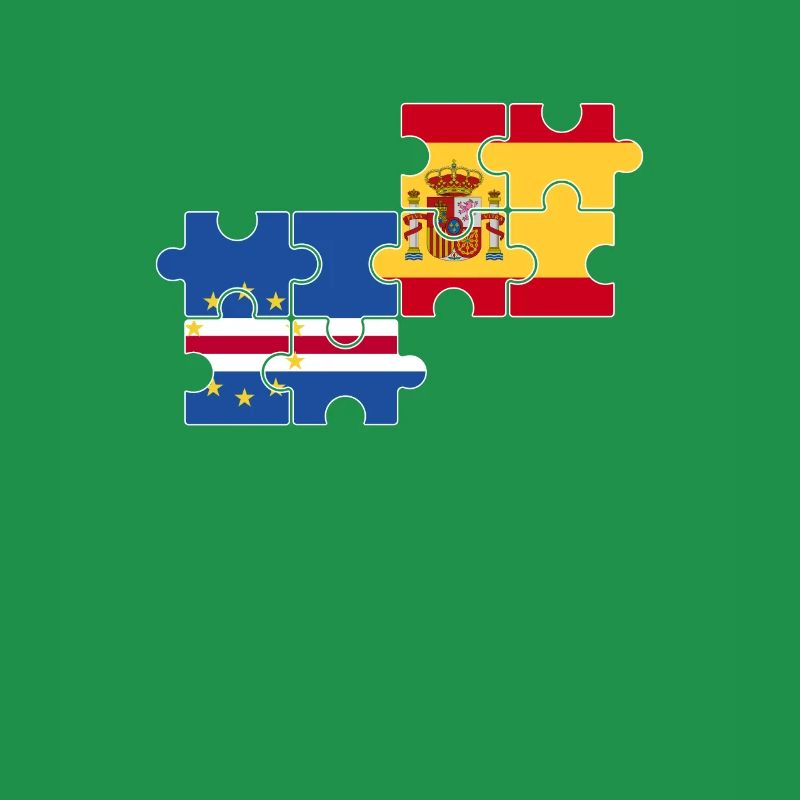 Cap-Vert Espagne Drapeau Espagne Cap-Vert