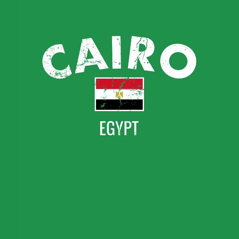 Le Caire Vintage Egypte Egypte Egypte Drapeau Egyptien Egyptien