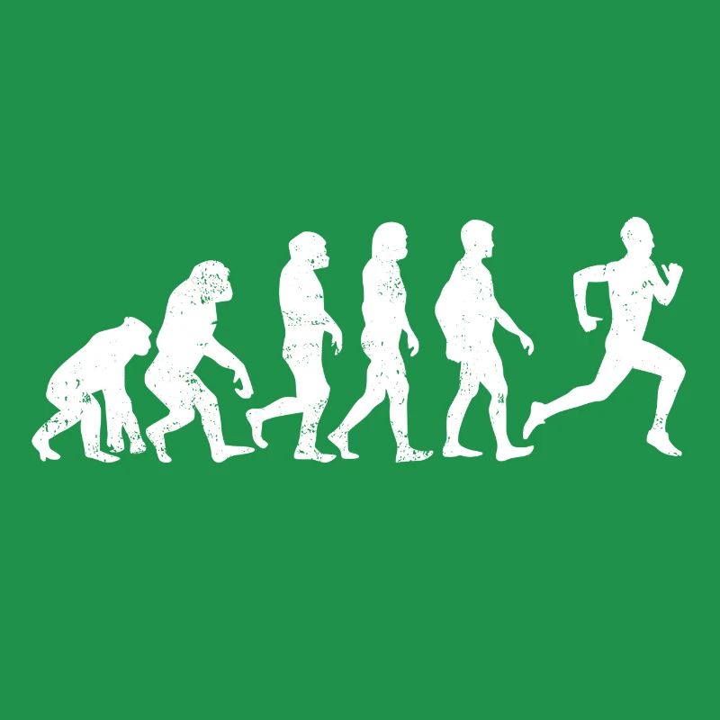l'évolution de coureur de jogging course cadeau marathon
