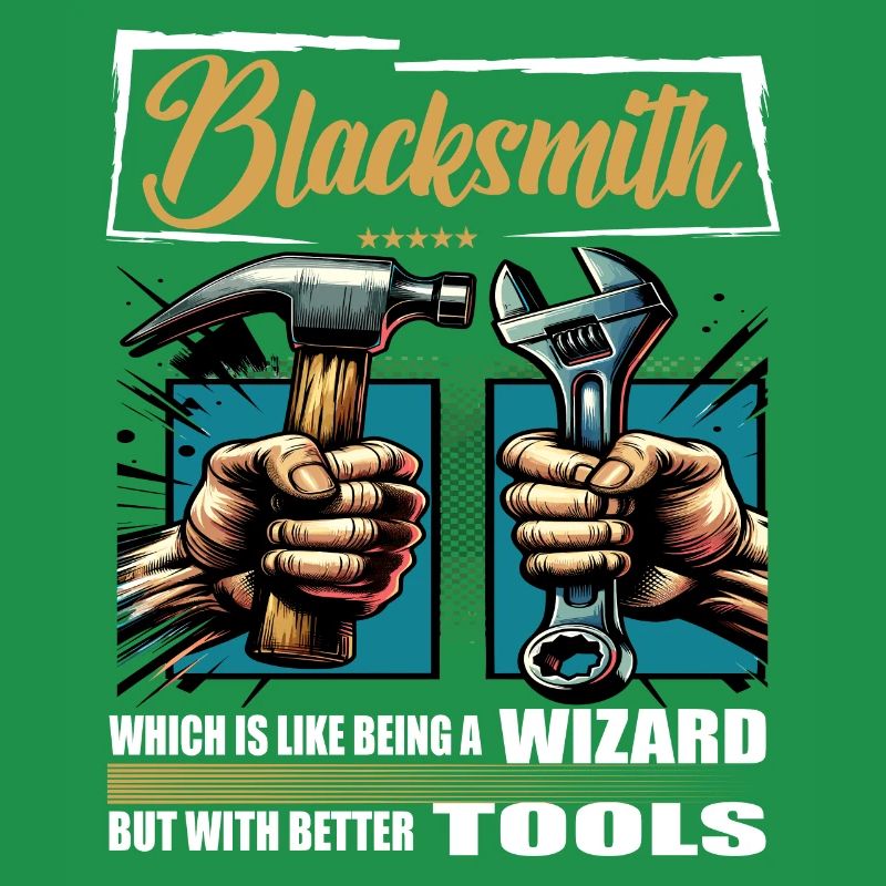Blacksmith Beruf Spruch Arbeiter