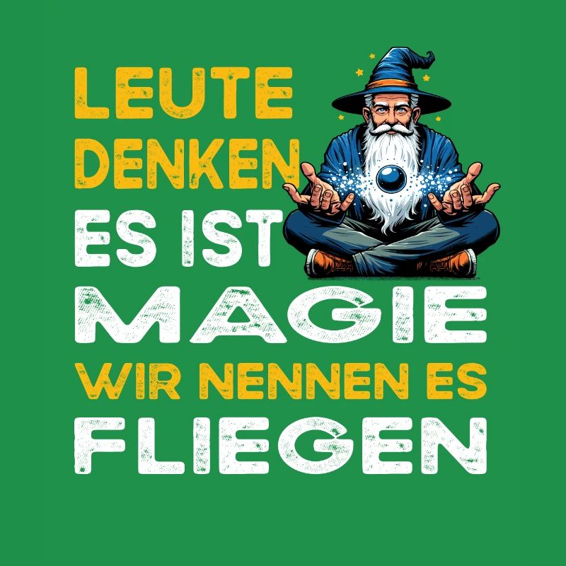 People Thinking Magic Flying Pilot