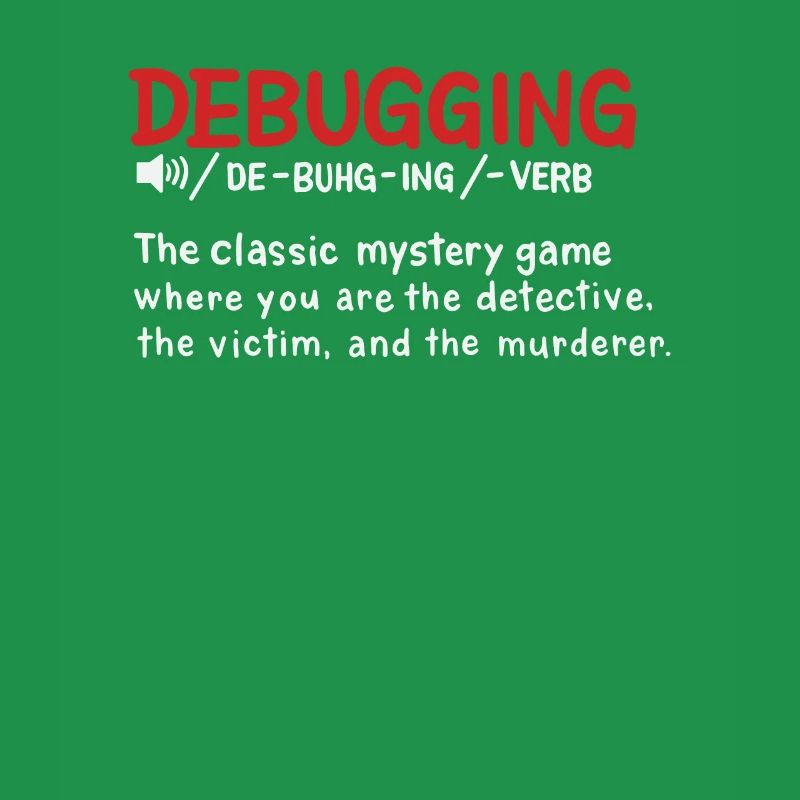 Debugging dictionary styled Definition