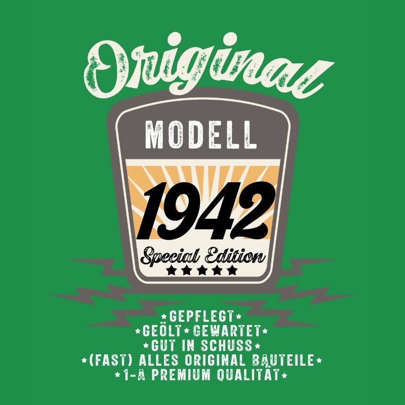 Modell 1942 Original Oldtimer Badge 80 Geburtstag