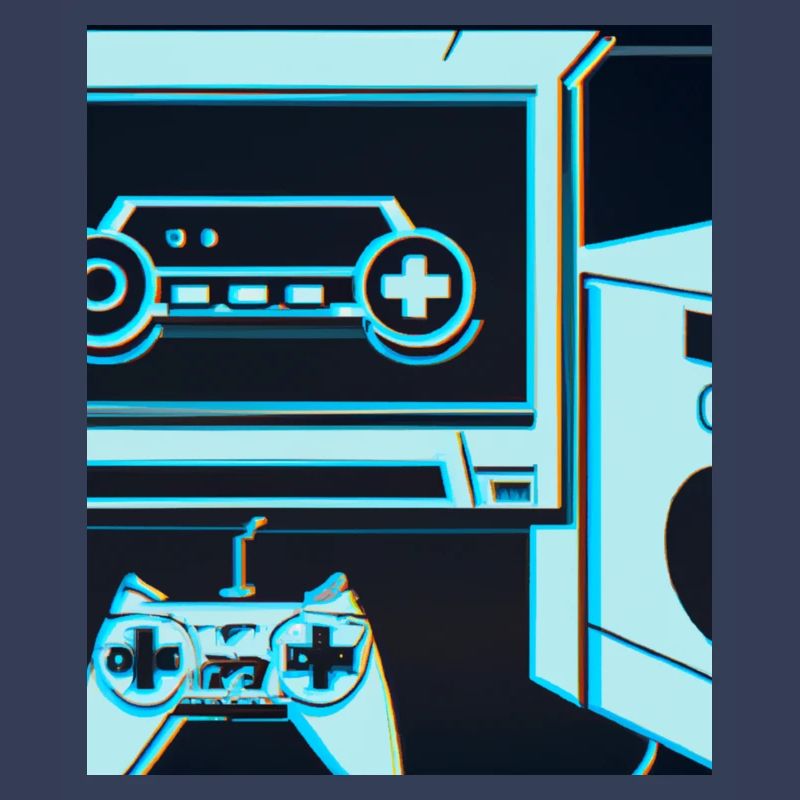 Vaporwave Aesthetic Gaming Console Controller