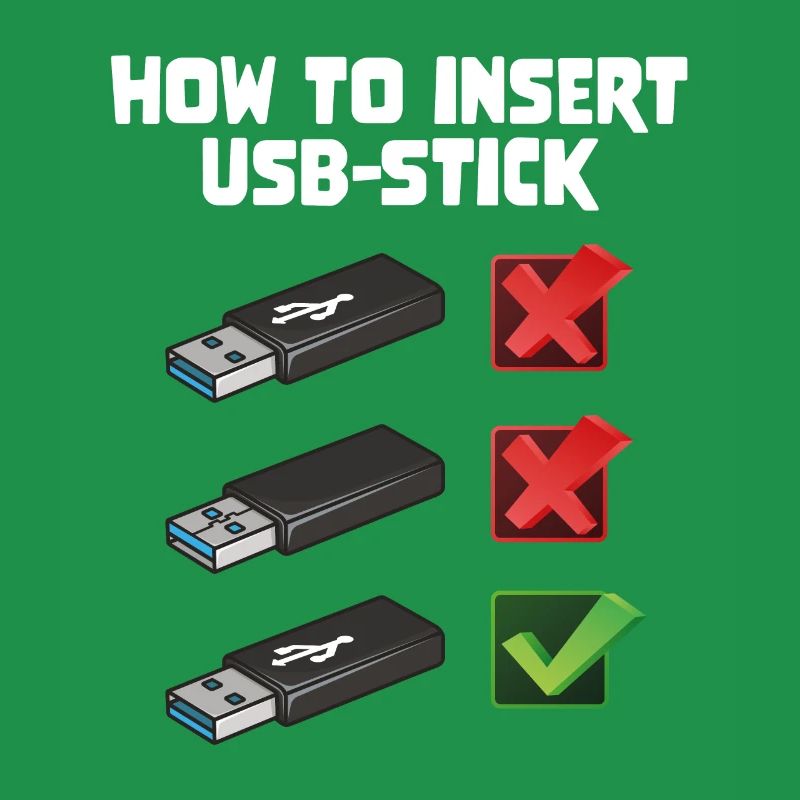 How To Insert USB Stick Funny Programmer Meme