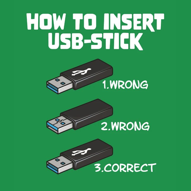 How To Insert USB Stick Funny Programmer Meme