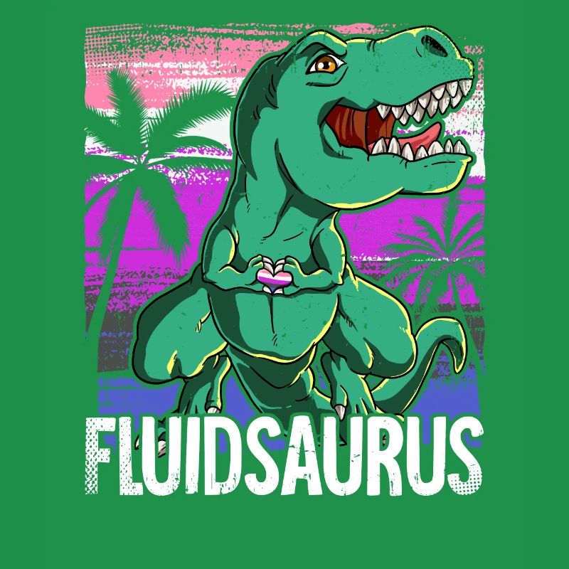 Pride LGBTQ Fluidsaurus Costume Pride Month
