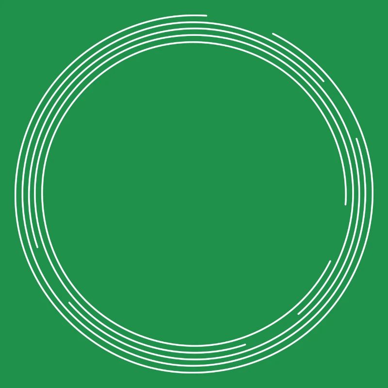Circle line circle shape white