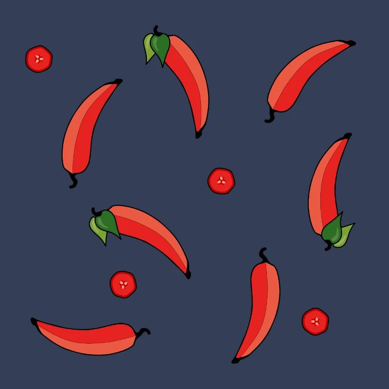 delicious appetizing chilli pattern