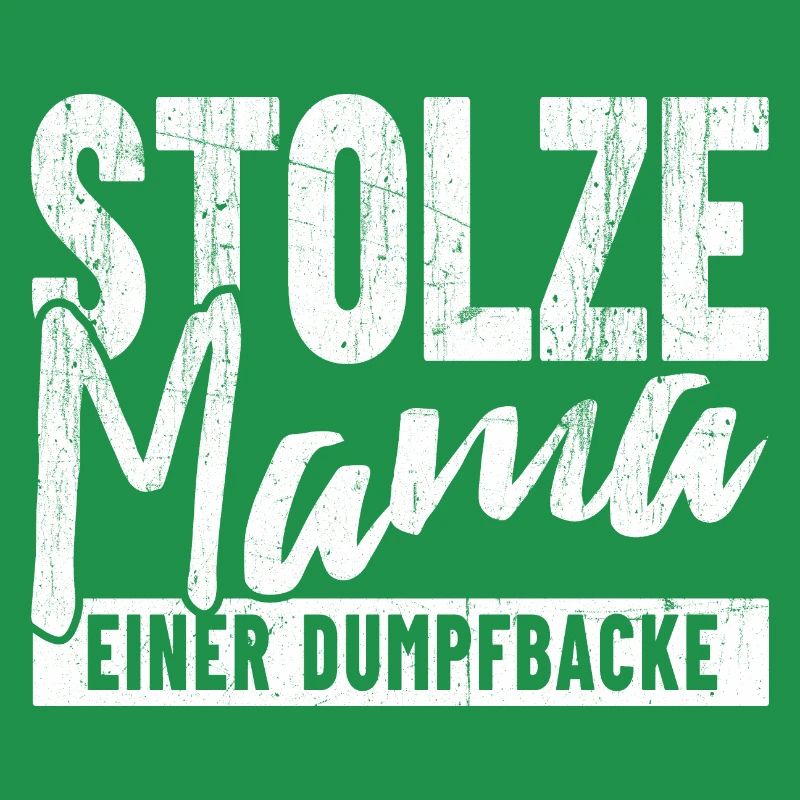 Stolze Mama einer Dumpfbacke