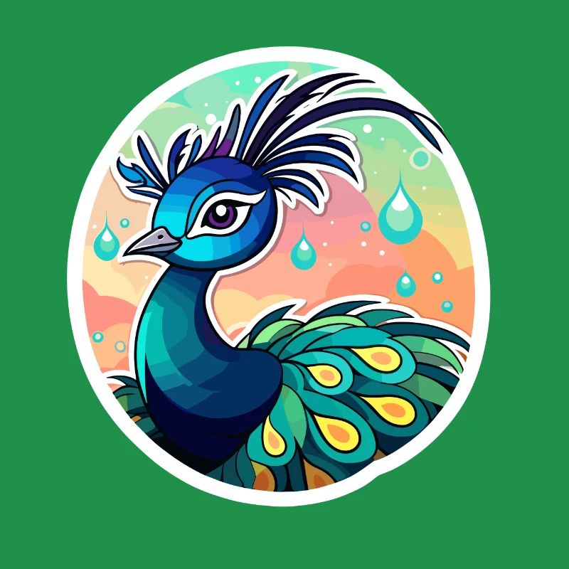 Peacock Bird Drawing