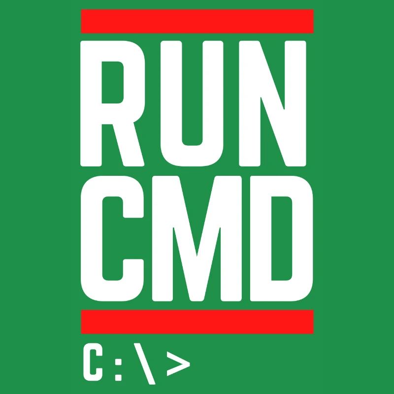 Run CMD Lustiger Spruch Informatik Nerd Code