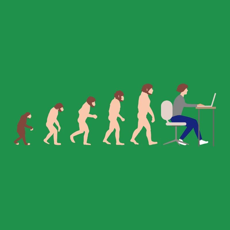 Evolution Entwickler Programmierer Lustiges Gift
