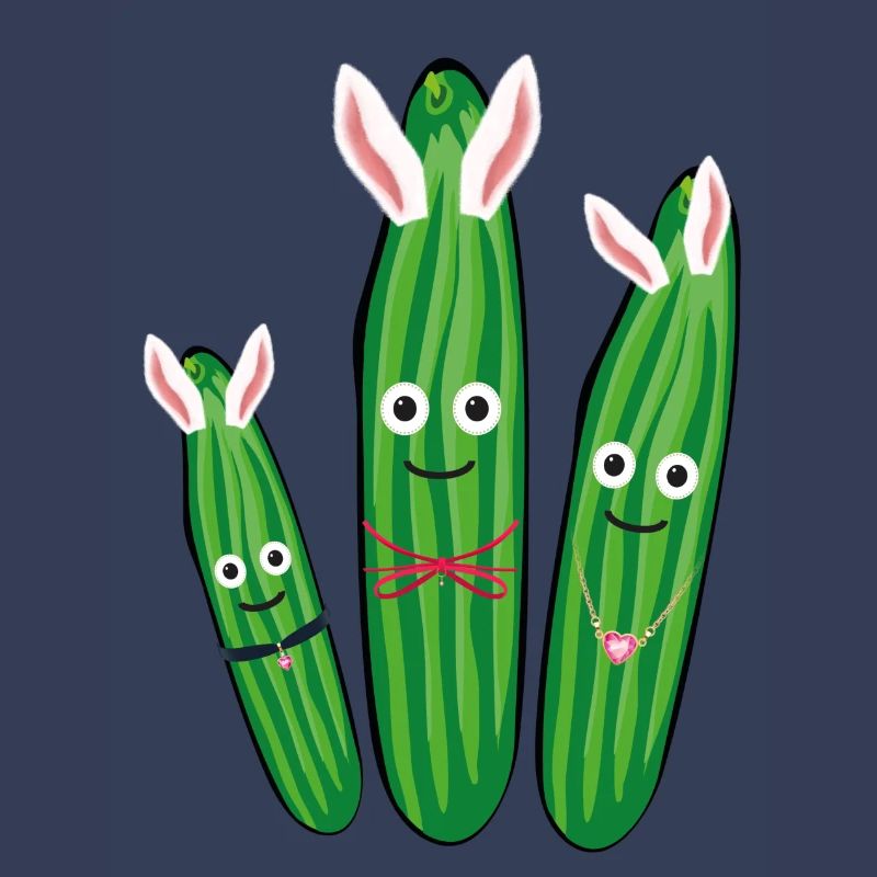 Trio de concombre,concombre,concombre,concombre,concombre,concombre,lapins, lapins