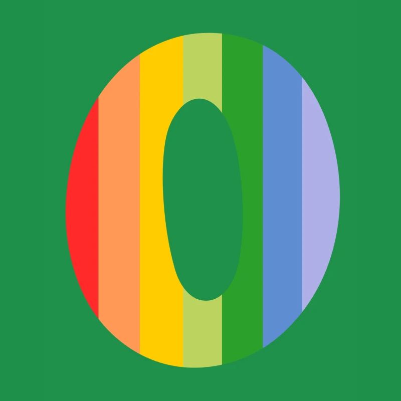 Buchstabe oder Regenbogen