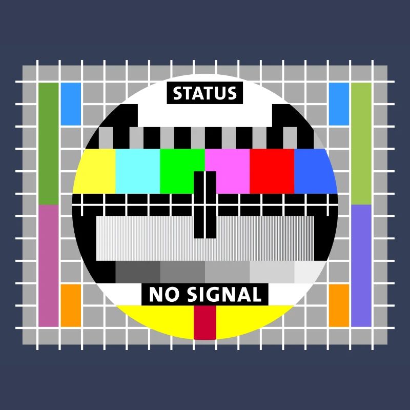 Test image test card status no signal screen display