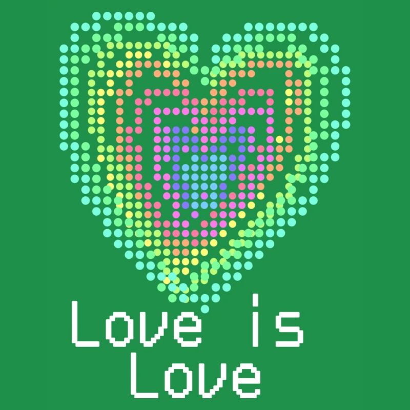 Herz, 3d, Computerherz, regenbogen, bunt