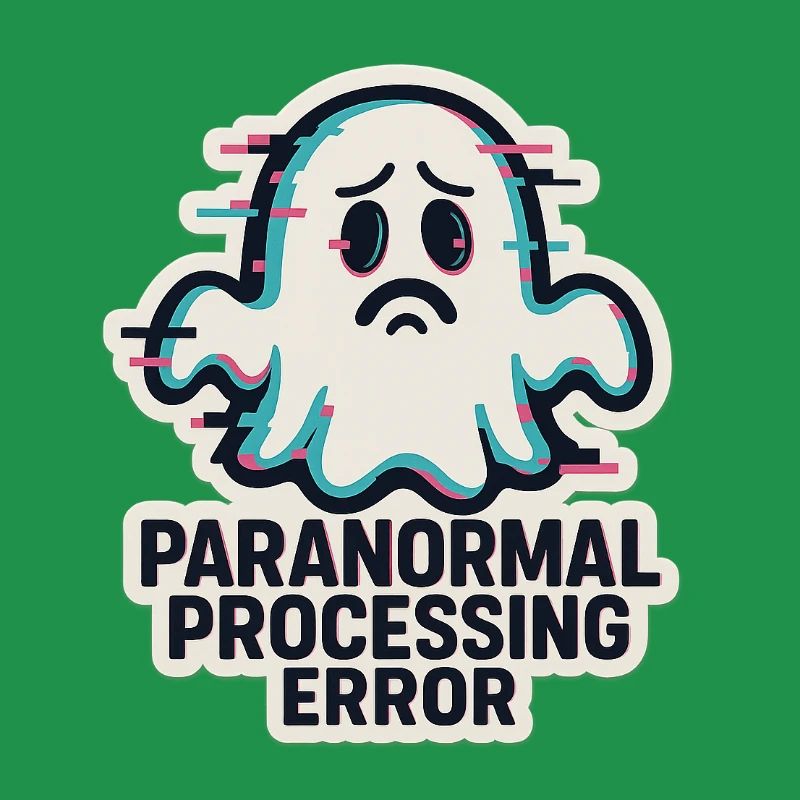 Paranormal Processing Error - Glitchy Ghost