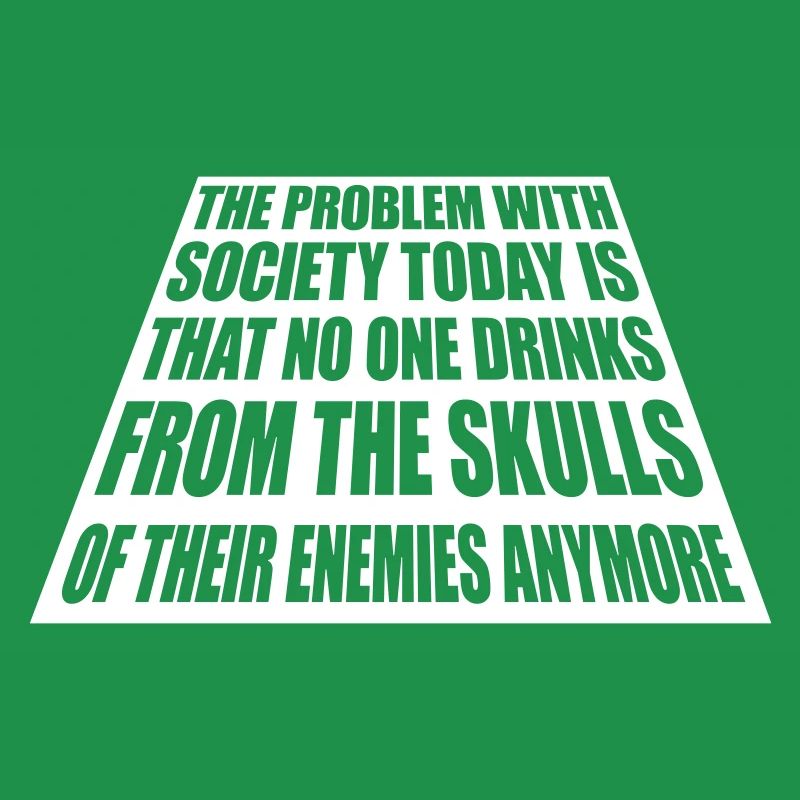 drinks from enemies skulls