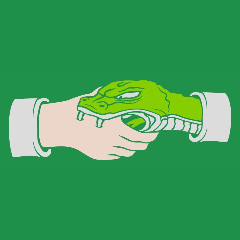 Greeting Handshake Snake Bites