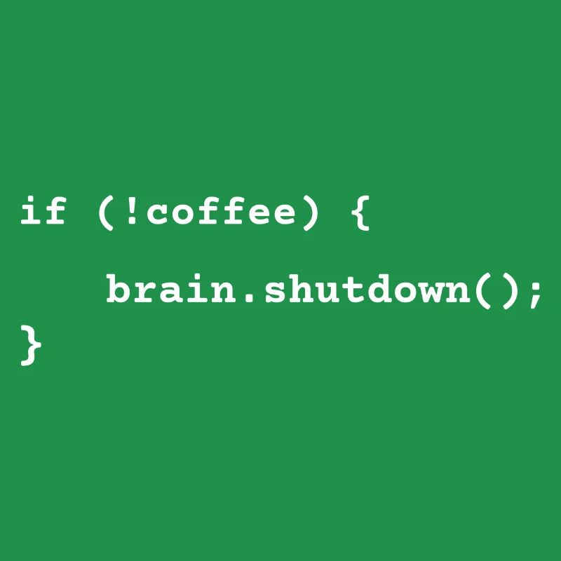 Code Kaffee Krise Lustig Programmierer Humor Geschenk