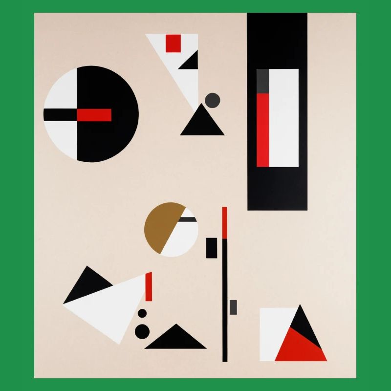 Abstract geometric composition