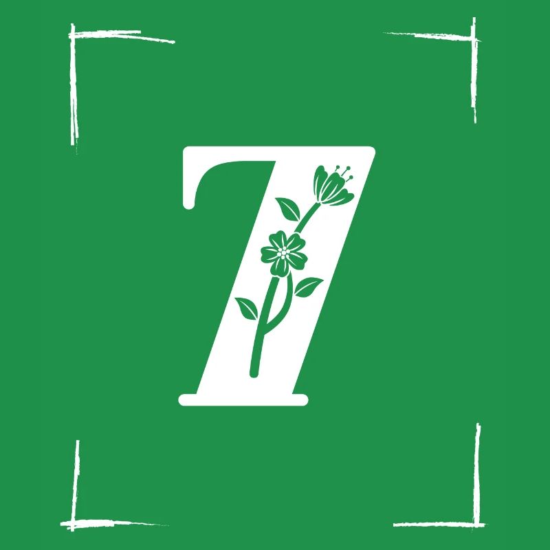number 7 initial