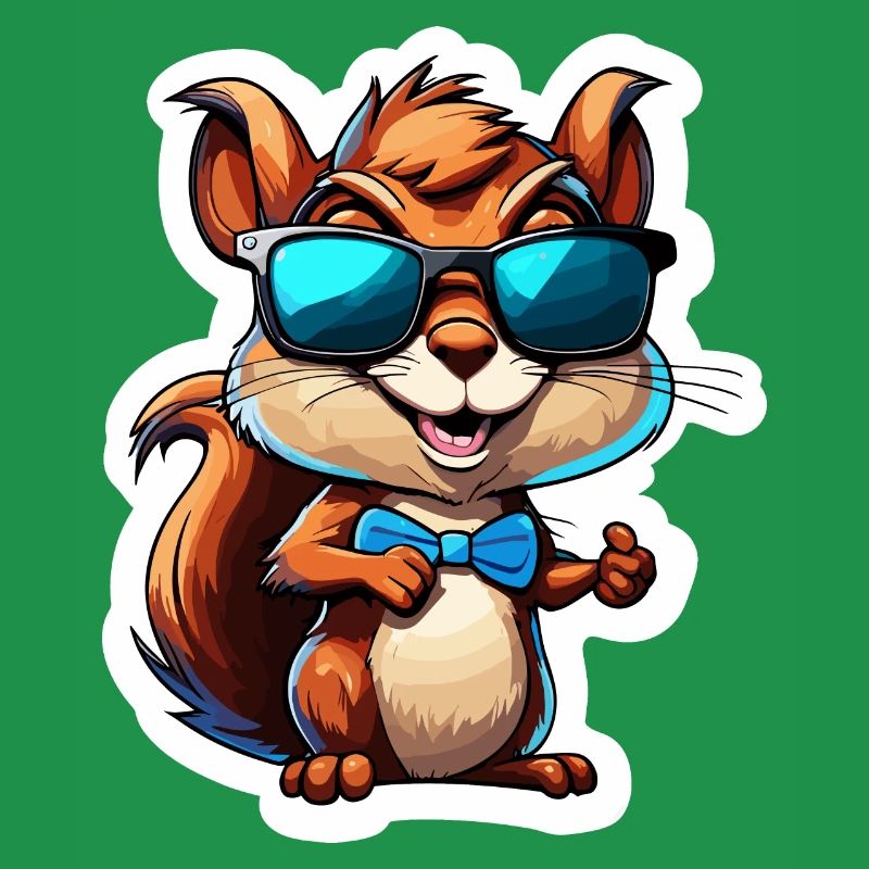 Eichhörnchen / Tier / Nagetier / Waldtier / Comic