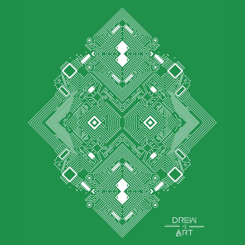 PRINTED CIRCUIT 1 white