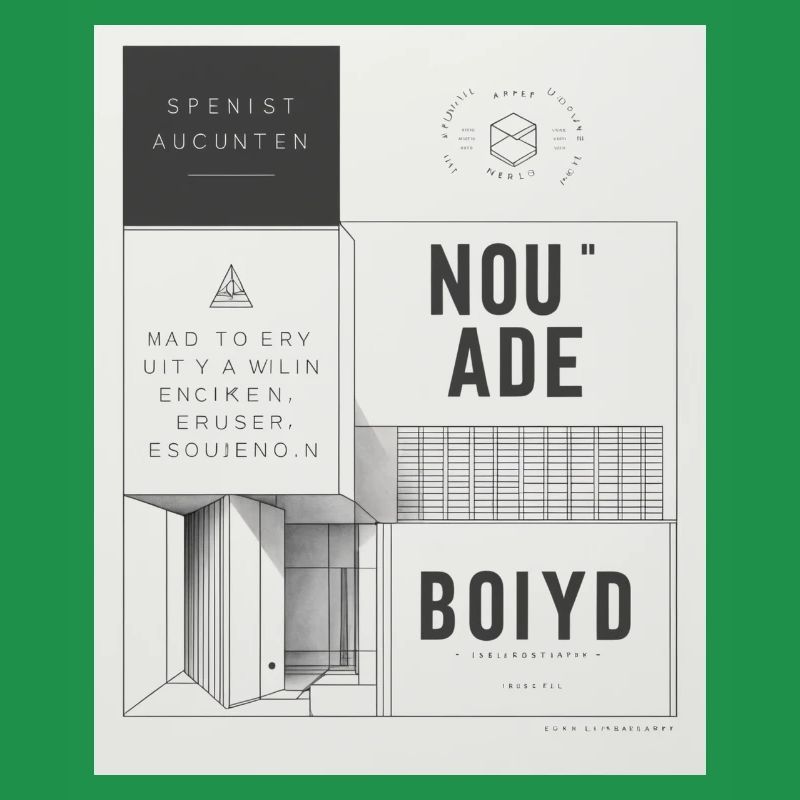 Affiche d’architecture moderne