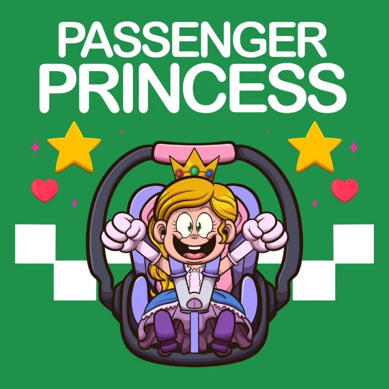 Passager Princesse Voiture De Course