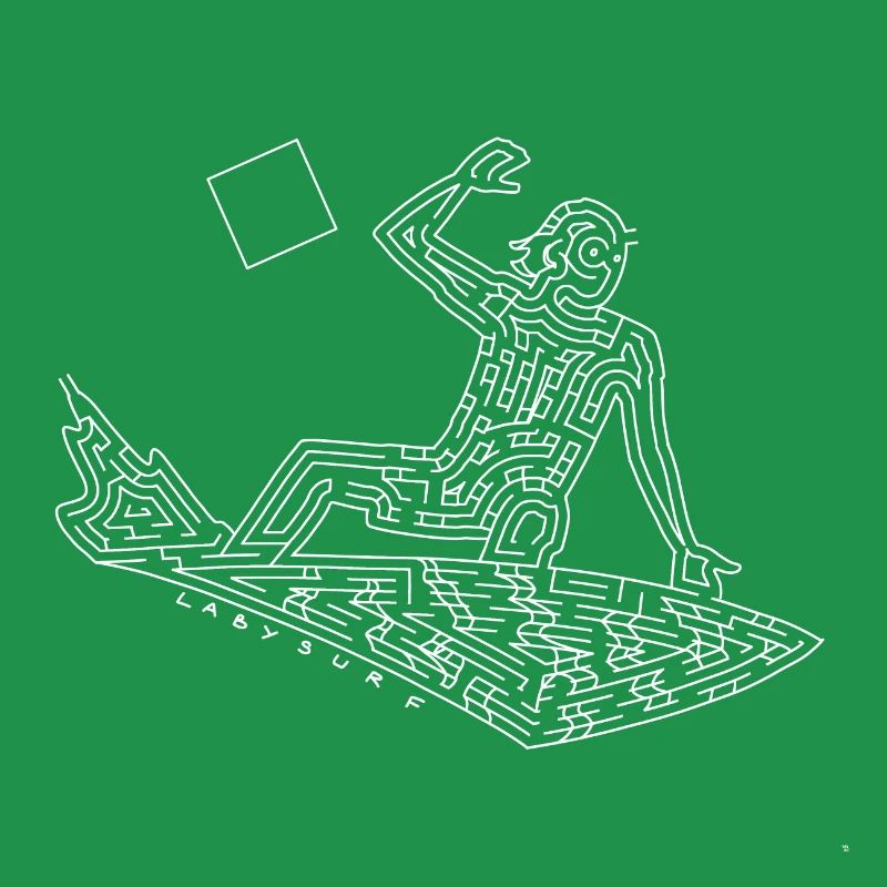 Labyrinthe Surfeur (version blanche)