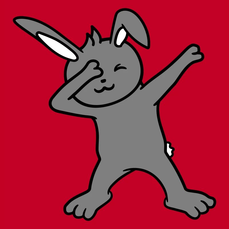 Hase Dabbing Dab Dance Pose Tanzen Party Feiern