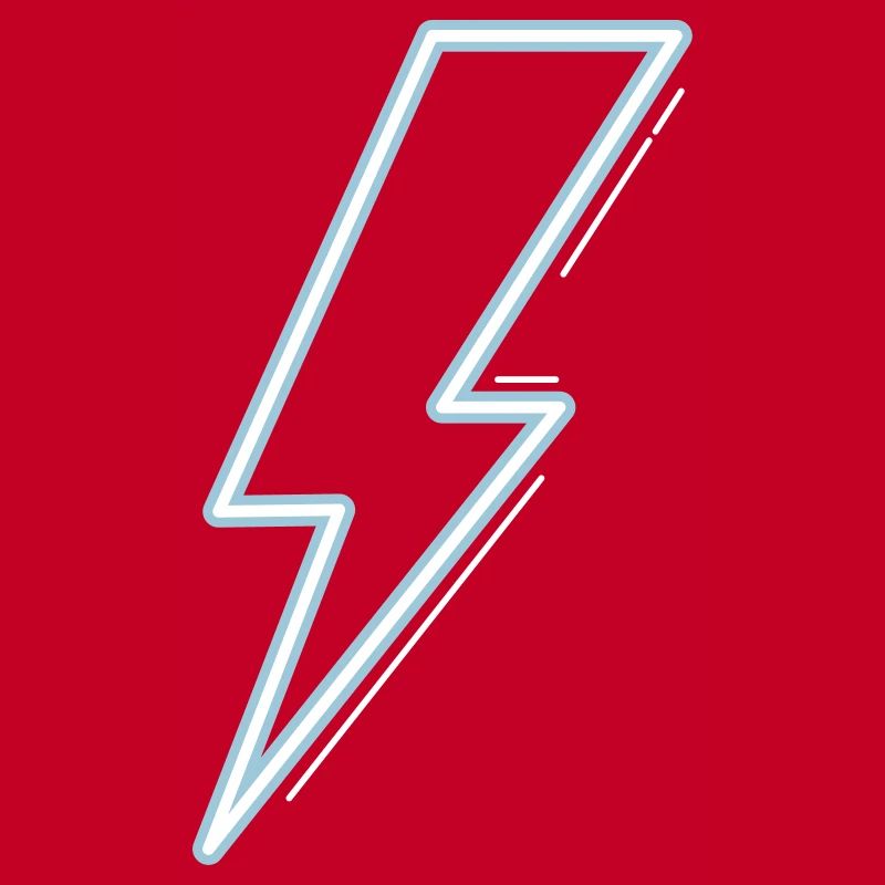 Neon blue flash light