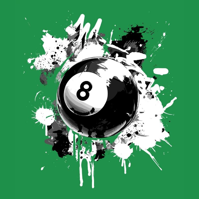 Conception créative de billard à 8 boules