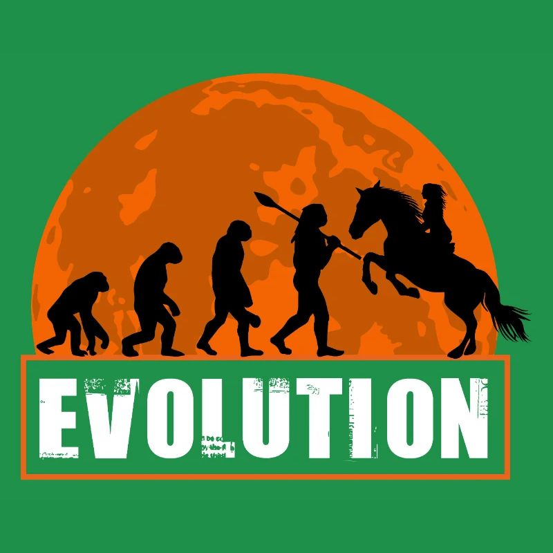 Évolution du jockey de courses de chevaux Cavalier