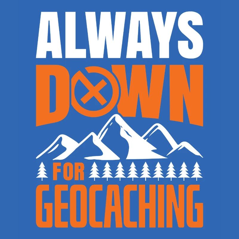 Down For Geocaching GPS Hunter Art