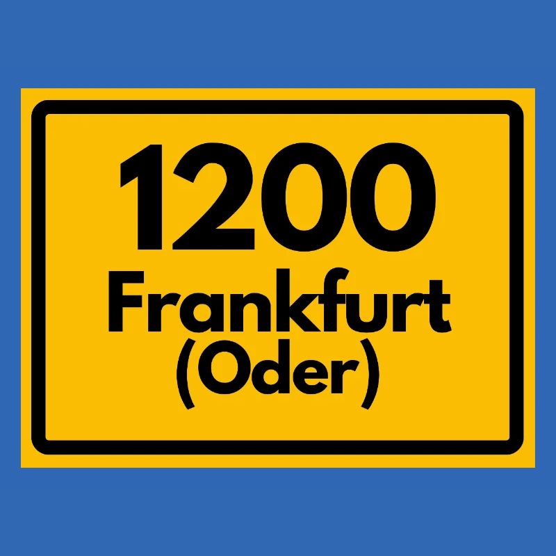 ALTE POSTLEITZAHL PLZ RETRO 1200 FRANKFURT ODER