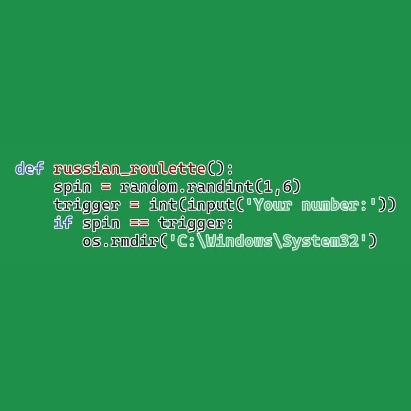Python Russisches Roulette